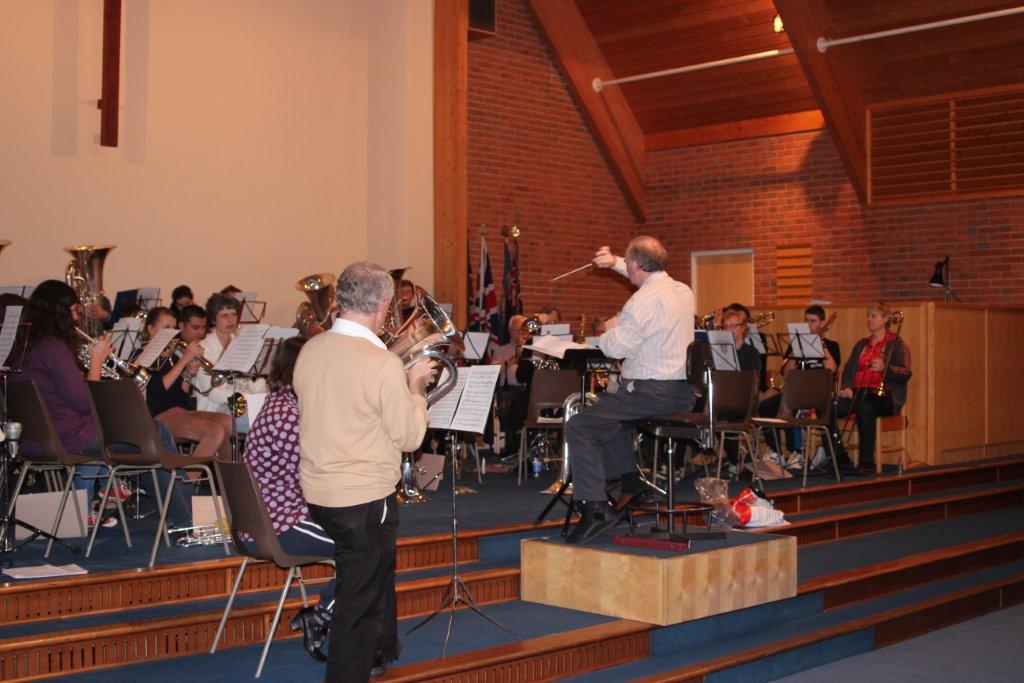 Band Rehearsing for concert